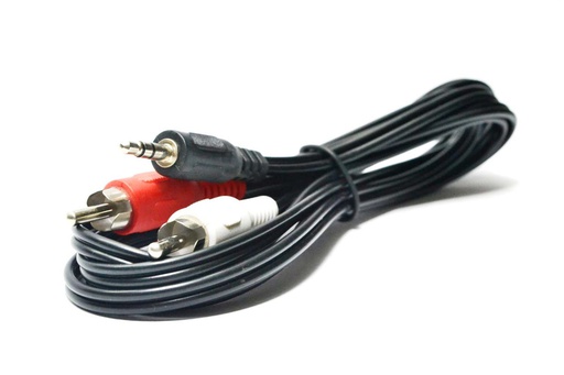 [CA-171] CABLE STEREO 2 RCA MACHO A PLUG STEREO 3.5mm