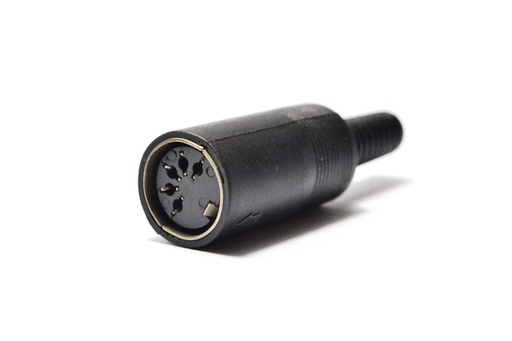 [DIN-H5PL180-CA] DIN HEMBRA 5 PATAS 180º P/CABLE