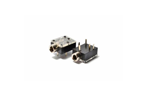 [JK-332PL-CI90] JACK 3.5mm 4 CONTACTOS C/CORTE INV. P/IMPRESO