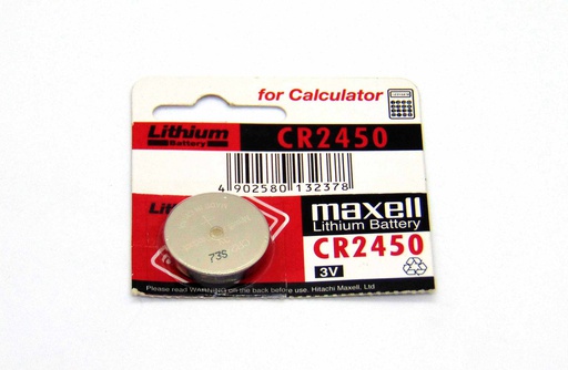 [PILA-CR2450] PILA DE LITIO 3V TIPO MONEDA