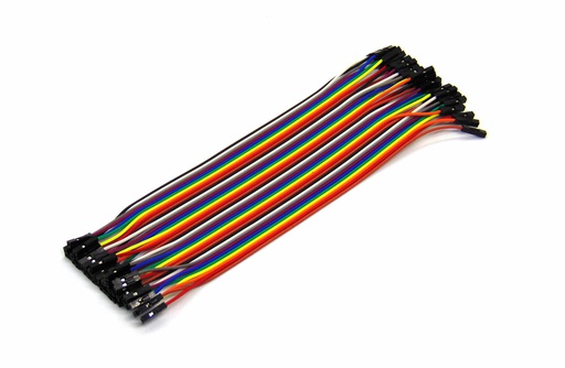 [PROTO-KIT-HH] JUEGO DE 40 CABLES HEMBRA-HEMBRA P/ARDUINO