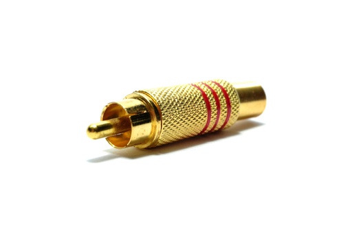 [RCAM-MTDR-CA] RCA DORADO Y ROJO MACHO P/CABLE