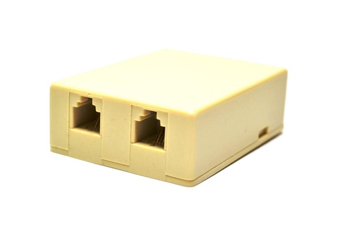 [RJ11-ROS-2] ROSETA DOBLE RJ11 P/EXTERIOR