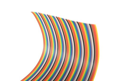 [CABLE-PL64-COLOR] CABLE PLANO MULTICOLOR 64 VIAS
