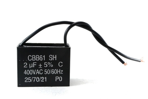 [CP2.4X400-CBB61] CAP. POLIESTER 2uF 400V PARA ARRANQUE DE MOTOR