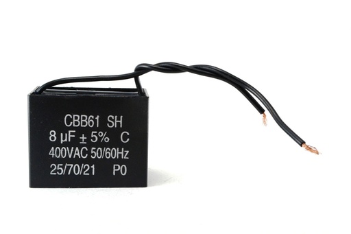 [CP8X400-CBB61] CAP. POLIESTER 8uF 400V PARA ARRANQUE DE MOTOR