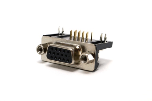 [DB15H-HD-90] DB15 HEMBRA 3 HILERAS A 90 GRADOS